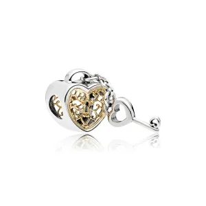 (image for) PANDORA Lock Heart And Key Charm - 796483