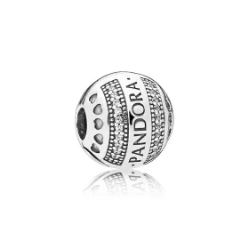 PANDORA Logo Silver Hearts - 797433CZ