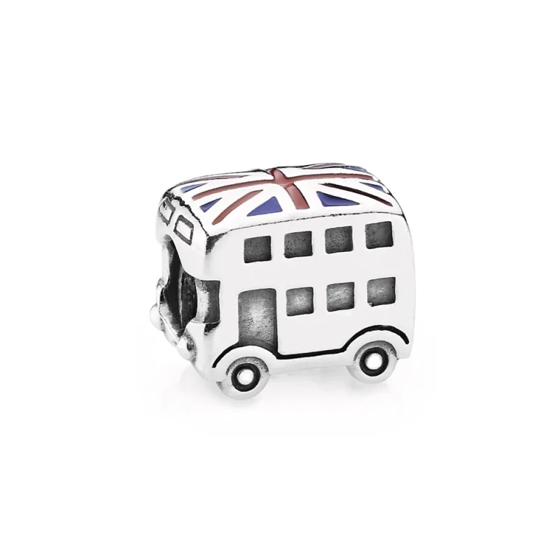 (image for) PANDORA London bus Charm, blue red enamel - 791049ER - Product Image