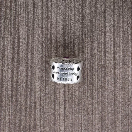 PANDORA Love Friendship Charm, Pink CZ - 791955PCZ