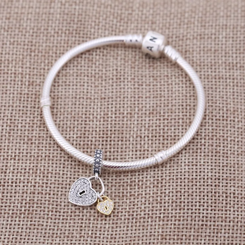 (image for) PANDORA Love Locks Pendant Charm - 791807CZ - View 2