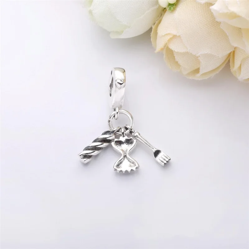 (image for) PANDORA Love Pasta Dangle Charm - 797435 - View 2