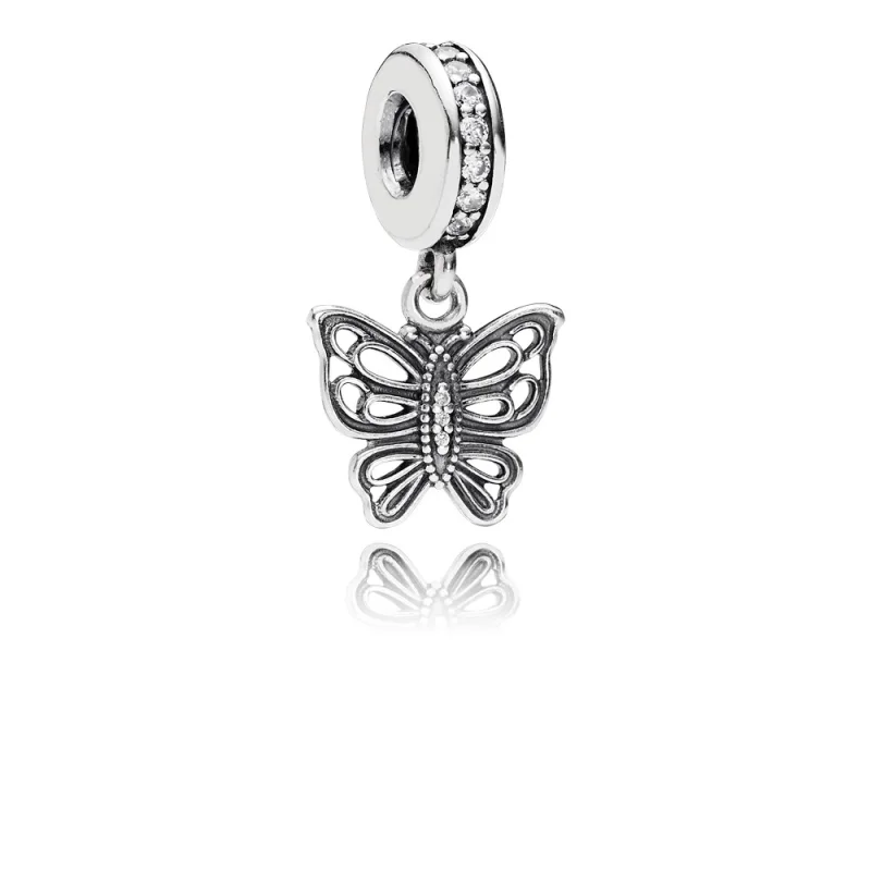 (image for) PANDORA Love Takes Flight Dangle Charm, Clear CZ - 791255CZ - Product Image