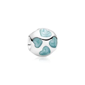 (image for) PANDORA Love You Charm, Light Blue Enamel - 790543EN18