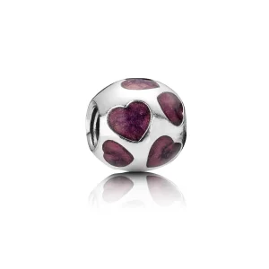 (image for) PANDORA Love you Charm, purple enamel - 790543EN21