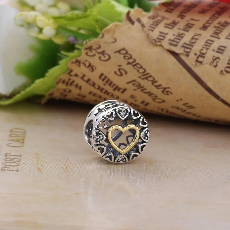 (image for) PANDORA Loving Circle Charm, Clear CZ - 792009CZ - View 4