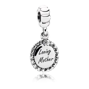 PANDORA Loving Mother Dangle Charm, Clear CZ - 791127CZ (image for) PANDORA Loving Mother Dangle Charm, Clear CZ - 791127CZ