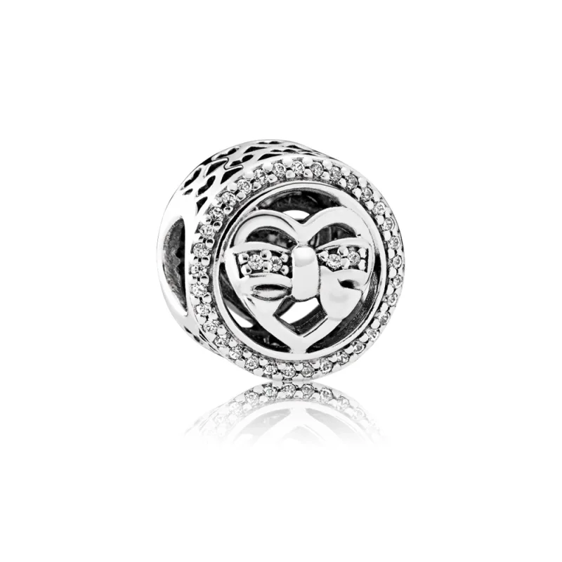 (image for) PANDORA Loving Ties, Clear CZ Charm - 792146CZ - Product Image