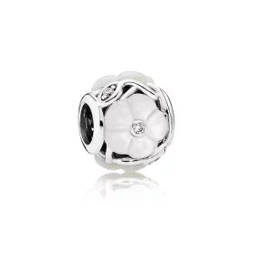 PANDORA Luminous Florals Charm, Mother-Of-Pearl Clear CZ - 791894MOP PANDORA Luminous Florals Charm, Mother-Of-Pearl Clear CZ - 791894MOP