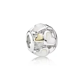 PANDORA Luminous Hearts Charm - 791879MOP PANDORA Luminous Hearts Charm - 791879MOP
