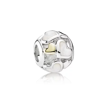PANDORA Luminous Hearts Charm - 791879MOP