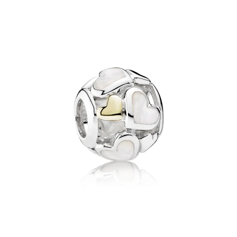 (image for) PANDORA Luminous Hearts Charm - 791879MOP - Product Image