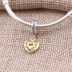 PANDORA Magnificent Heart Pendant Charm - 791742cz