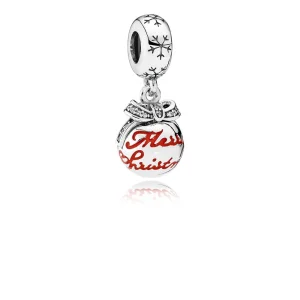 PANDORA Merry Christmas Bauble Pendant Charm - 792008CZ (image for) PANDORA Merry Christmas Bauble Pendant Charm - 792008CZ