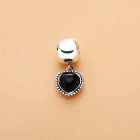 PANDORA Mi amor Dangle, black onyx - 791046ON PANDORA Mi amor Dangle, black onyx - 791046ON