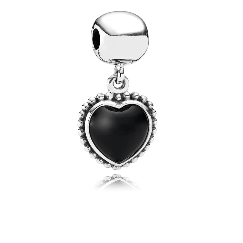 (image for) PANDORA Mi amor Dangle, black onyx - 791046ON - Product Image
