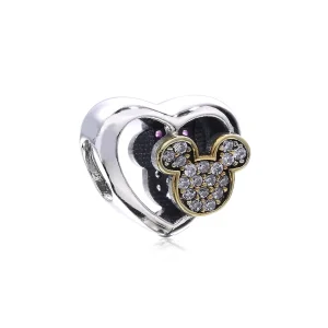 (image for) PANDORA Mickey and Minnie Together Charm, Clear CZ - PX00295-1