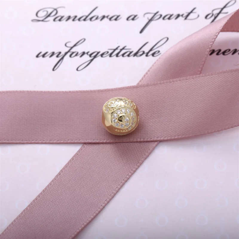 (image for) PANDORA Mickey Mouse Gold Swirl Charm Clip - 7501055890729P - View 2