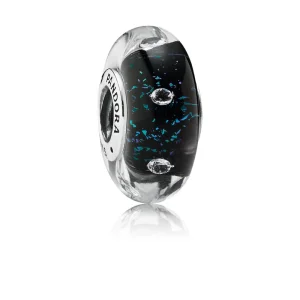 (image for) PANDORA Midnight Blue Fizzle Murano Bead Charm - 791627CZ