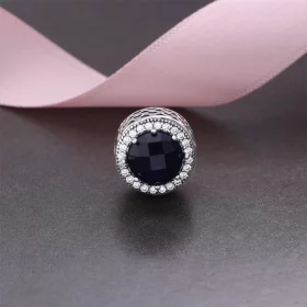 PANDORA Midnight Blue Radiant Hearts Charm - 791725NMB PANDORA Midnight Blue Radiant Hearts Charm - 791725NMB
