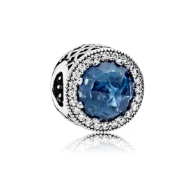 PANDORA Midnight Blue Radiant Hearts Charm - 791725NMB PANDORA Midnight Blue Radiant Hearts Charm - 791725NMB