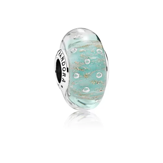 PANDORA Mint Glitter, Murano Glass Charm - 791669