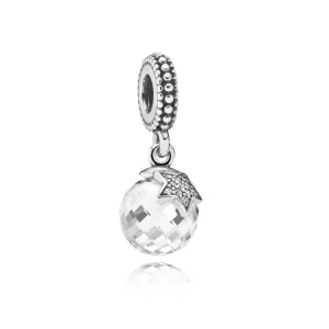 (image for) PANDORA Moon and Star Pendant Charm - 791392CZ