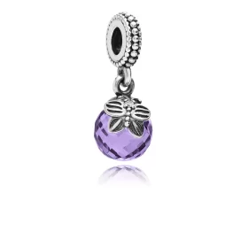 PANDORA Morning Butterfly, Purple Clear Cz Pendant Charm - 791258ACZ PANDORA Morning Butterfly, Purple Clear Cz Pendant Charm - 791258ACZ