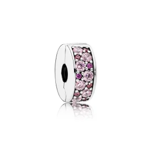 (image for) PANDORA Mosaic Shining Elegance, Fancy Pink Fancy Purple CZ Spacer - 791817CZSMX