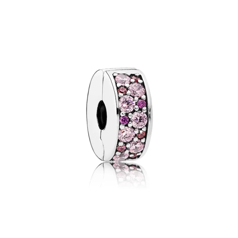 (image for) PANDORA Mosaic Shining Elegance, Fancy Pink Fancy Purple CZ Spacer - 791817CZSMX - Product Image