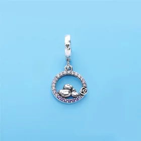 PANDORA Mother Baby Bird Dangle Charm, Soft Pink Lilac Crystals Clear CZ - 797060NPRMX PANDORA Mother Baby Bird Dangle Charm, Soft Pink Lilac Crystals Clear CZ - 797060NPRMX