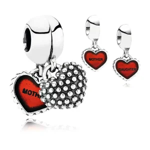 (image for) PANDORA Mother & Daughter Pendant Charm - 790950EN27