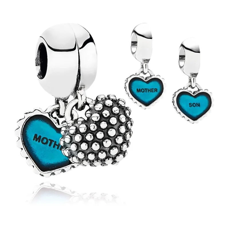 (image for) PANDORA Mother & Son Pendant Charm - 791152EN08 - Product Image
