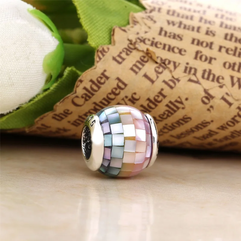 (image for) PANDORA Multi-Color Mosaic Charm, Multi-Colored CZ - 797183MPR - View 2