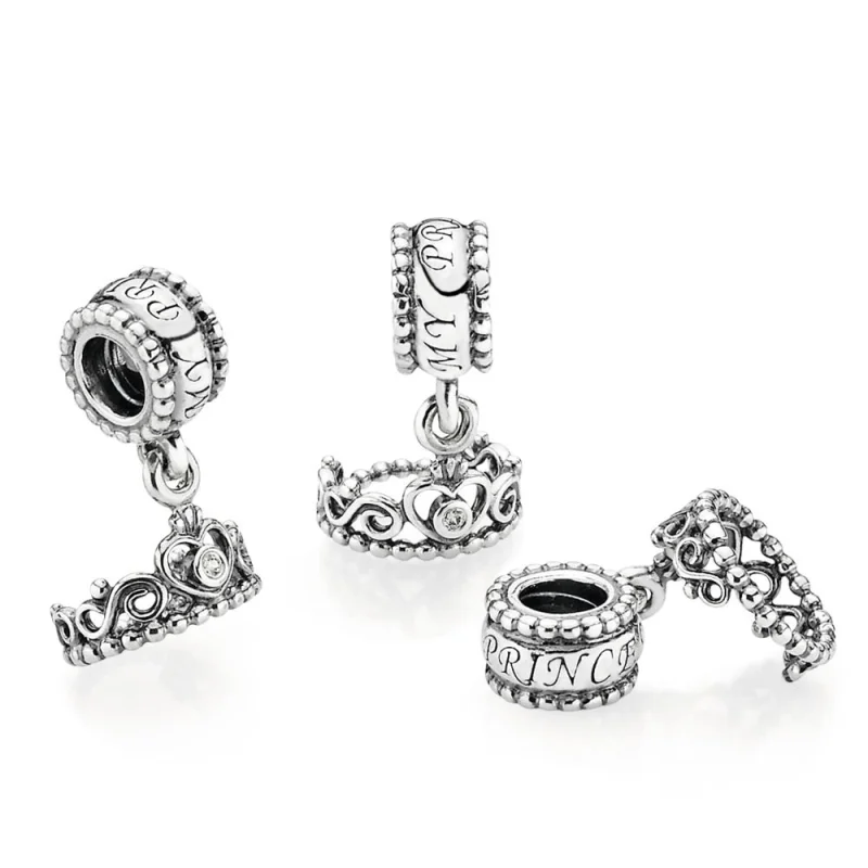 (image for) PANDORA My Princess Tiara Pendant Charm - 791117CZ - View 2