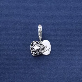 PANDORA My Wife Always Clear CZ Dangle Charm - 792099CZ PANDORA My Wife Always Clear CZ Dangle Charm - 792099CZ