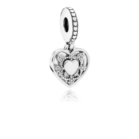 PANDORA My Wife Always Clear CZ Dangle Charm - 792099CZ PANDORA My Wife Always Clear CZ Dangle Charm - 792099CZ
