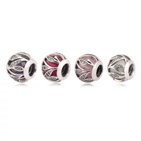 PANDORA Nature's Radiance Charm, Synthetic Ruby Clear CZ - 791969SRU PANDORA Nature's Radiance Charm, Synthetic Ruby Clear CZ - 791969SRU