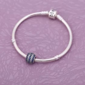 PANDORA Nautical Pavé Lights Charm, Blue Crystal Clear C - 791172NCB PANDORA Nautical Pavé Lights Charm, Blue Crystal Clear C - 791172NCB