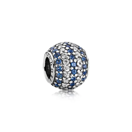 PANDORA Nautical Pavé Lights Charm, Blue Crystal Clear C - 791172NCB