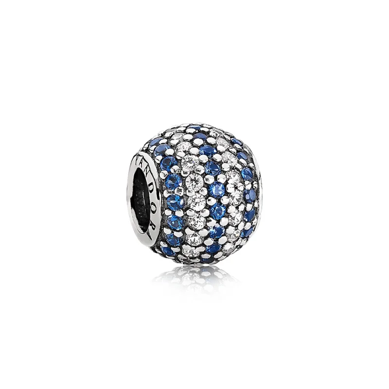 (image for) PANDORA Nautical Pavé Lights Charm, Blue Crystal Clear C - 791172NCB - Product Image