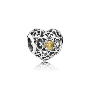 (image for) PANDORA November Signature Heart Birthstone Charmora Bead - 791784CI