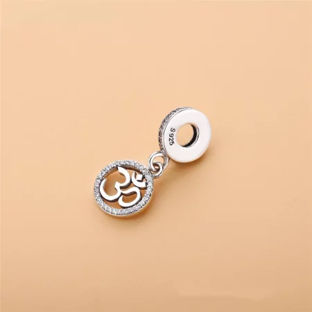 PANDORA Om Symbol Dangle Charm, Clear CZ - 797584CZ