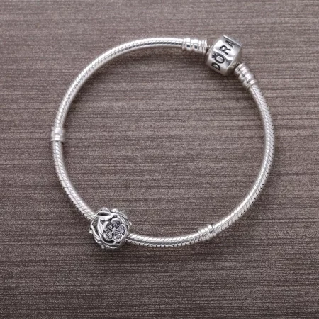 PANDORA Openwork Pavé Flower Charm - 791419CZ