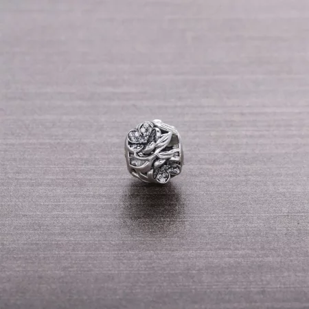 PANDORA Openwork Pavé Flower Charm - 791419CZ