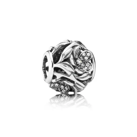 PANDORA Openwork Pavé Flower Charm - 791419CZ