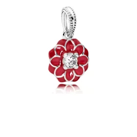 PANDORA Oriental Bloom Pendant Charm - 791829CZ PANDORA Oriental Bloom Pendant Charm - 791829CZ