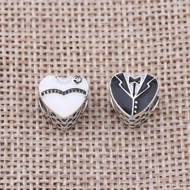 (image for) PANDORA Our Special Day Charm - 791840ENMX - View 3