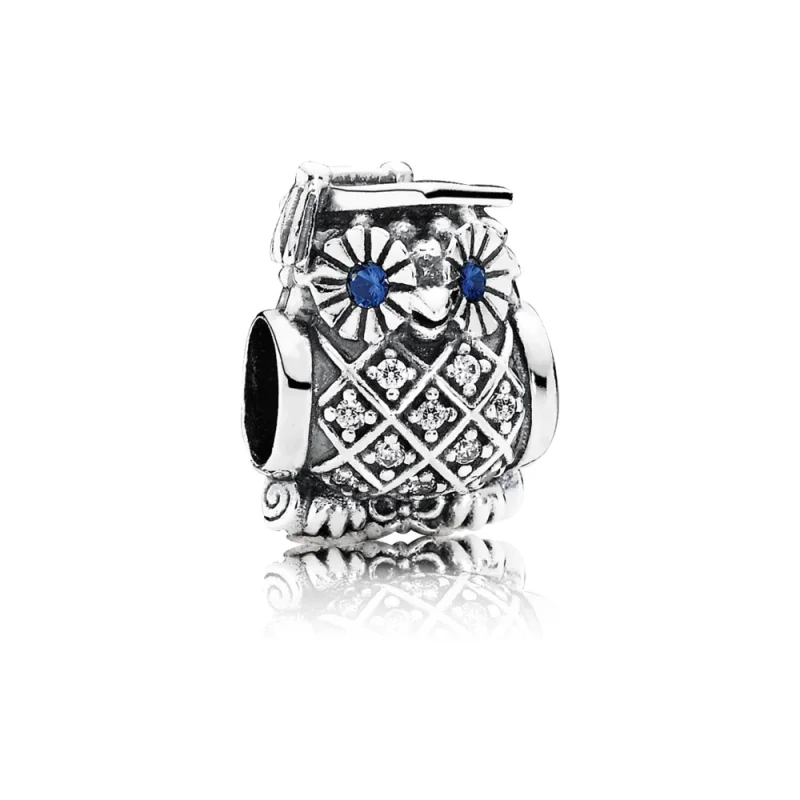 (image for) PANDORA Owl Graduate Charm - 791502NSB - Product Image