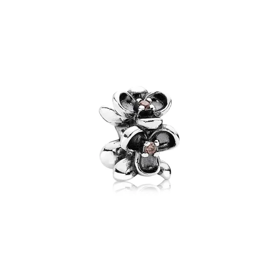 (image for) PANDORA Pansy Flower Charm Spacer,Pandora Flower Spacer - 790861TCZ